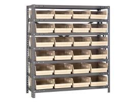 18INX36INX39IN 24 IVORY BINS 4IN BIN