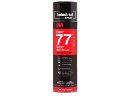 3M™ Super 77™ Classic Spray Adhesive, Clear, 24 fl oz Can (Net Wt 16.5 oz), 12/Case, NOT FOR SALE IN CA AND OTHER STATES