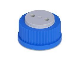 BOTTLE CAP 2-PORT GL45 VITON AIR VALVE