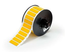 B30 Series Raised Profile Rectangular Labels 0.59 in H x 1.77 in W Yellow 450/RL