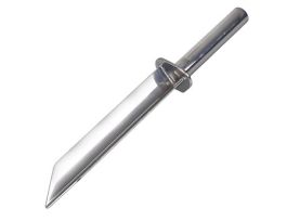 Sampling spatula, polished SS, autoclavable, 188 mm; 50 mL
