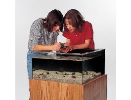 HARDWOOD BASE FOR MARINE TOUCH TANK