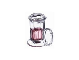 Glass Coplin Staining Jar with glass cover