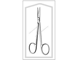 IRIS SCISS STR 4.5" STER CS/50