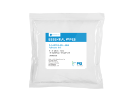 Polyester Knit Low Lint Dry Wipes, Knit Polyester, 9in x 9in, White