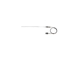 Type-J, Hi-Temperature 12" L, .020" Dia Probe, Mini-Connector, Grounded , 3ft 24 -Gauge