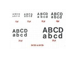 36 PT UPPER/LOWER CASE LETTERS