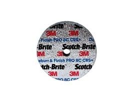 Scotch-Brite™ Deburr & Finish Pro Unitized Wheel, DP-UW, 8C Coarse+, 3 in x 1/2 in x 1/4 in, 20 ea/Case