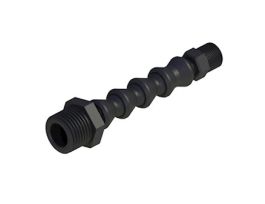 Adjustable Filter Adapter, 1/2" NPT(F), black acetal; 1/ea