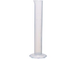 Plastic Graduated Cylinder, Translucent PP, 50 mL, 10/pk