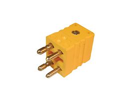 Dual Thermocouple Connector, Standard, Male, Type-K; 5/pk