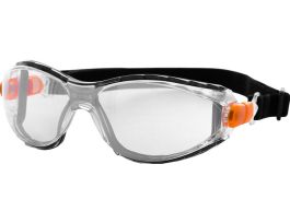 Riot Shield Safety Glasses and Goggles with Indoor/Outdoor Anti-Fog Lens