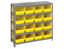 12INX36INX39IN 16 YELLOW BINS 6IN BIN