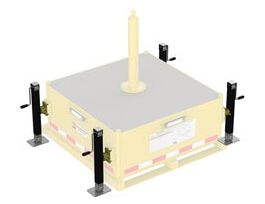 3M™ DBI-SALA® Flexiguard™ Jib Counterweight Base Stabilizing Jack Kit 8530563, Yellow