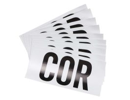 COR Labels, 3" H x 6" W x 0.004" D