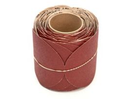 3M™ Stikit™ Paper Disc Roll 763U, 80 F-weight, 6 in x NH, Die 600Z, 100 Discs/Roll, 4 Rolls/Case