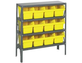 12IN X 36IN X 39IN 12 YELLOW 8IN BINS