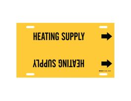 HEATING SUPPLY Pipe Marker, 24" W, Fits Pipes 8" Dia. Thru 9.875" Dia.