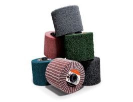 Standard Abrasives™ HS Mini-Brush 875709, 4-1/2 in x 2 in x 5/8-11 FB018 41-42 A CRS Medium Density, 2 ea/Case