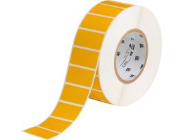 Harsh Environment Multi-Purpose Polyester Labels for 3" Core Printers - 1" x 2" Yellow
