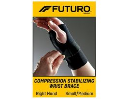 FUTURO™ Compression Stabilizing Wrist Brace, 48400ENR, Right Hand, Small/Medium