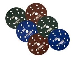3M™ Hookit™ Flexible Abrasive Disc 270J, 34537, 5 in, P400, 50 discs per pack, 4 packs per case