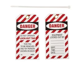 Lockout Tags Polyester 5.625 in H x 3 in W 10PK
