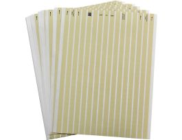 LaserTab High Temp Polyimide Lbls 0.375 in H x 0.375 in W Amber 25/PK