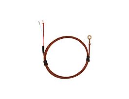 Type J Economic Bolt On Thermocouple Probe #6 Screw 36" Fiberglass Ext. Grounded Junction