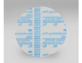 3M™ Hookit™ Microfinishing Film Disc 268L, 9 Mic 3MIL, Type D, 5 in x NH, Die 500X, 25/Pac, 500 ea/Case
