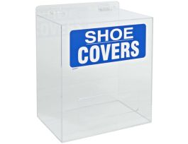 Shoe Cover Dispenser, 14" H x 12" W x 8" D, Clear