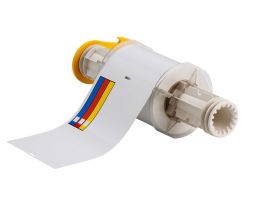 All Weather Permanent Adhesive Vinyl Right-To-Know Labels for BBP85 Printer - 4" x 6" Color Bar and Text