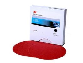 3M™ Red Abrasive Stikit™ Disc, 01117, 6 in, 40, 25 discs per carton, 5 cartons per case