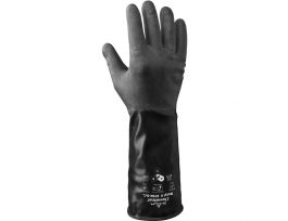 CHEMICAL RES. 14" BLACK ROUGH  ROLLED CUFF  L