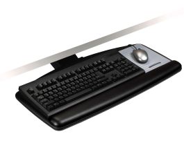 3M™ Easy Adjust Keyboard Tray with Standard Keyboard and Mouse Platform, 23 in Track, AKT90LE