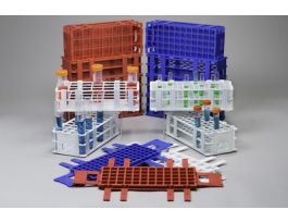 RACK NO-WIRE RED 40 PLACE 20MM CS