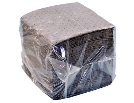 Universal Gray Spill Pads, Medium-Weight, 16" x 18", 100/Bag