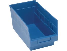 11 5/8INX 6 5/8INX4IN SHELF BIN BLUE