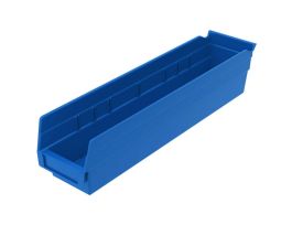 BIN SHELF BIN 17-7/8 X 4-1/8 X 4 BLUE