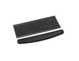 3M™ Gel Wrist Rest WR309LE, with Antimicrobial Product Protect, 25% Recycled Content, Leatherette, Blk 2.75 in x 18.0 in x 0.75 in