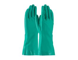 Assurance Unsupport Nitrile, Green, 15 Mil, 13 Inch, Flocked, Diamond, SM
