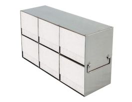 Upright Freezer Rack for 15 and 50 mL Centrifuge Tube Boxes, 3 x 2 Array