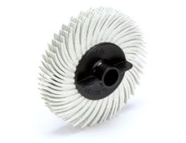 Scotch-Brite™ Radial Bristle Disc, RB-ZB, 120, 2 in x 3/8 in, Thin Bristle, 40/Carton, 80 ea/Case