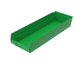 BIN SHELF BIN 23-5/8 X 8-3/8 X 4 GREEN