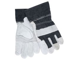 GLOVES ECONOMY DENIM CUFF L DZ 1PR