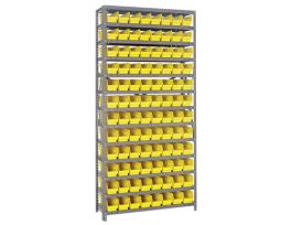 12INX36INX75IN 96 YELLOW BINS 4IN BIN