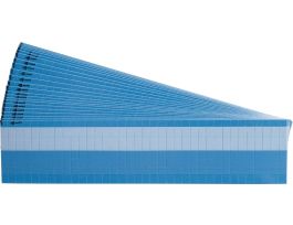 Write-On Self-Lam Vinyl Lbls 0.75in H x 0.25in W WT/CL 25/PK