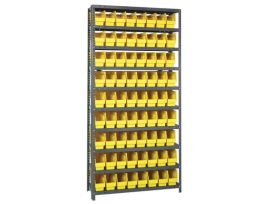 12IN X 36INX75IN 72 YELLOW BINS 6FT BIN