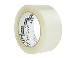 Scotch® High Tack Box Sealing Tape 311+, Clear, 48 mm x 100 m, 36/Case