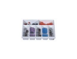 7-Slot Drawer Organizer, 17.5"L x 13.5"W x 2.75"H; 1/Pk